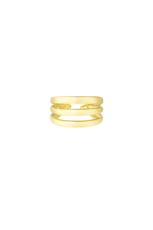 Vintage drielaagse ring