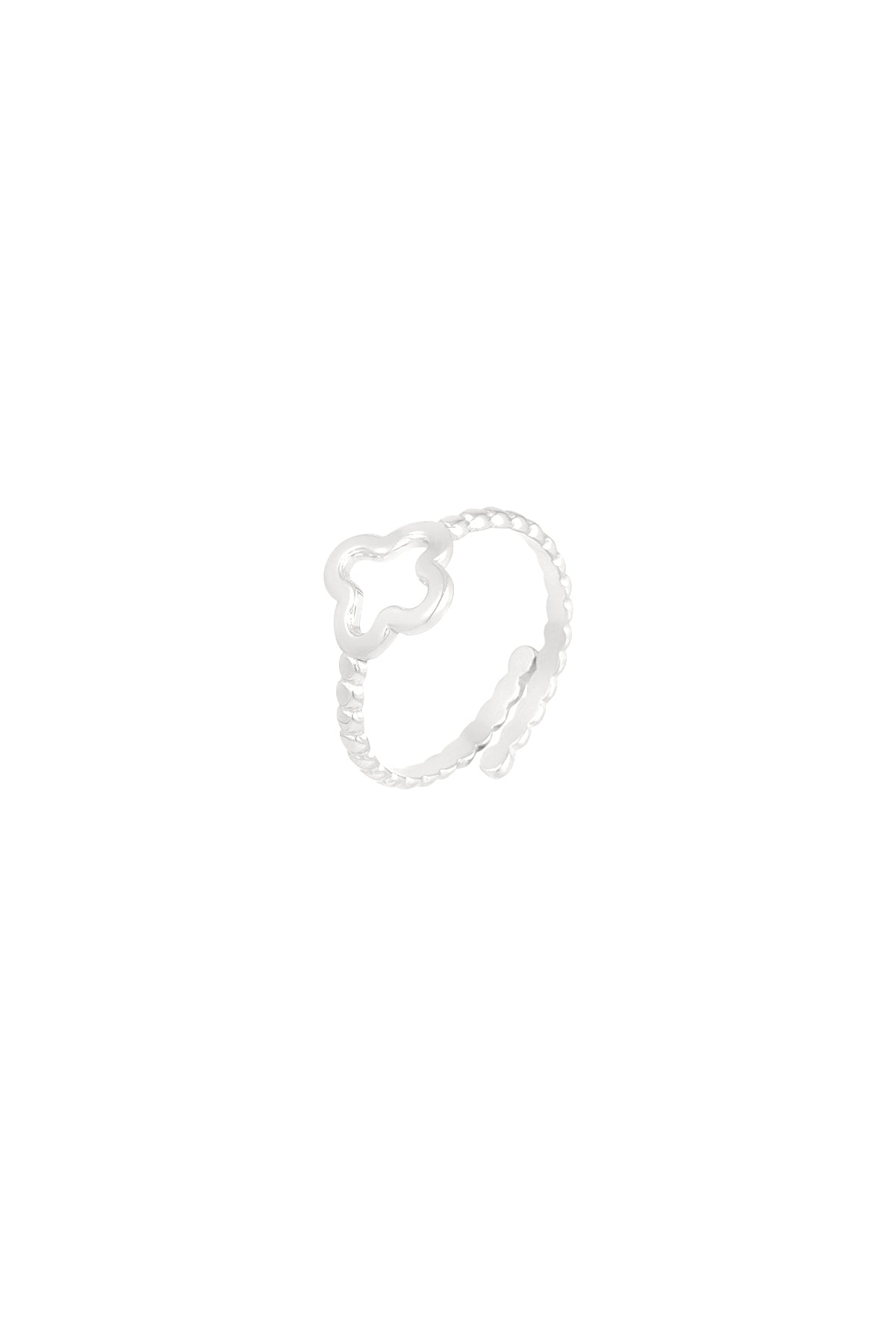 gedraaide ring met klaver