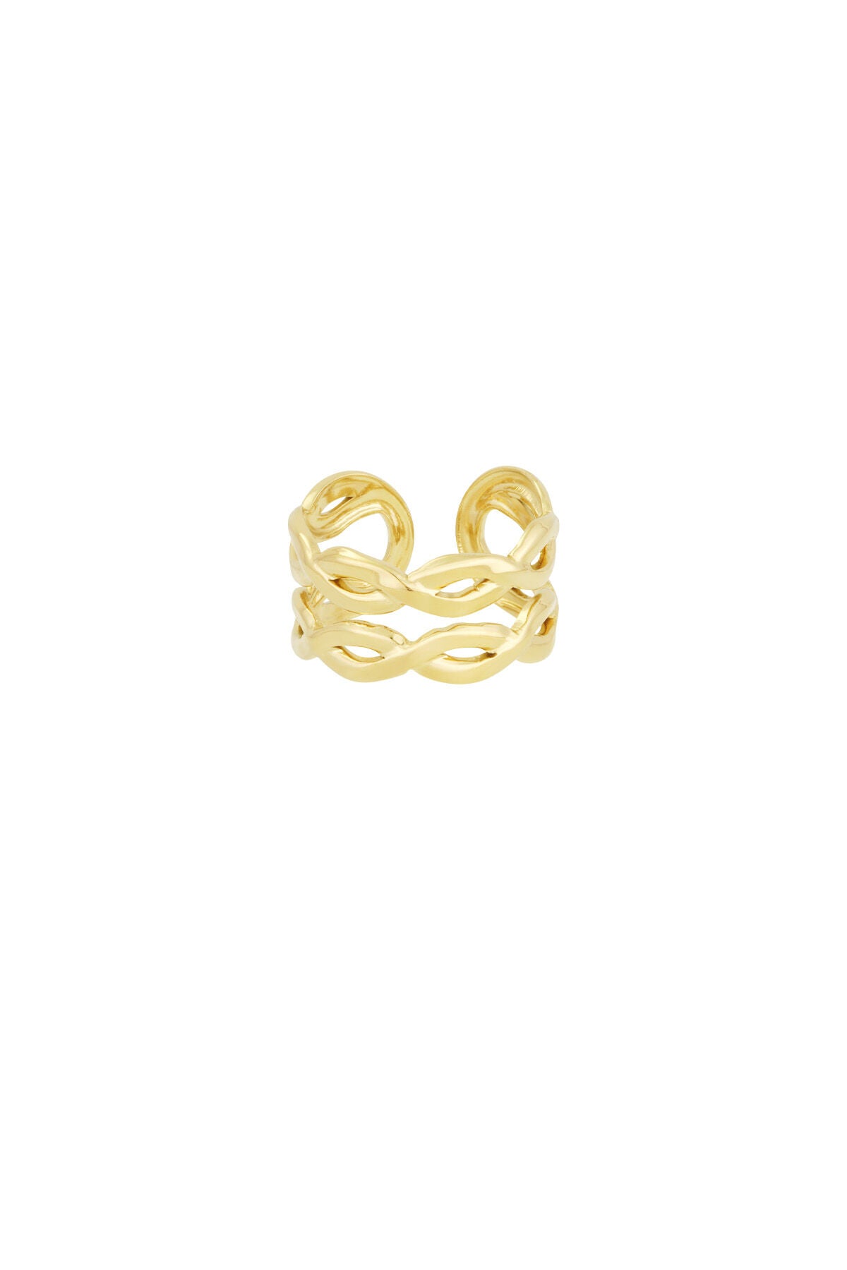 layered swirl ring