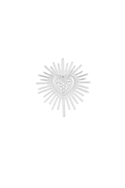 broche sparkling heart