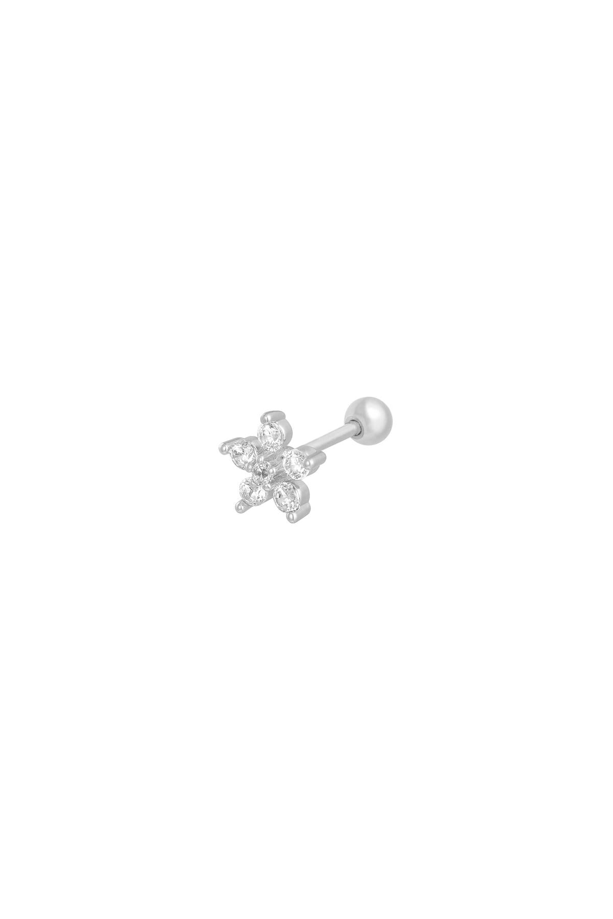 Piercing Flower Zilver Copper,Stainless Steel