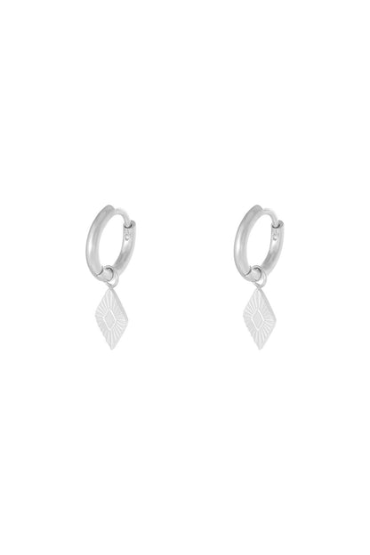 Oorbellen Diamond Goud kleur Stainless Steel