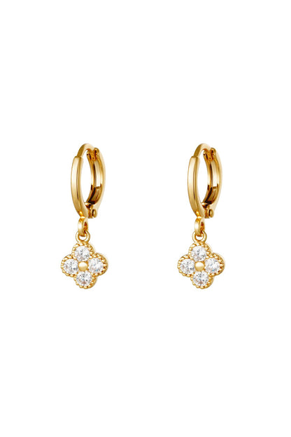 Oorbellen Clover Goud kleur Koper