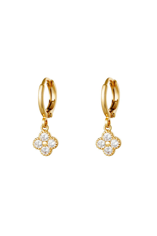 Oorbellen Clover Goud kleur Koper