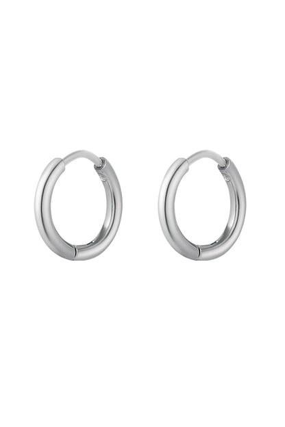 Creolen simpel XS Zilver Stainless Steel