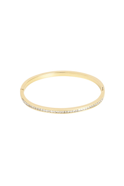 Slavenarmband dunne steentjes