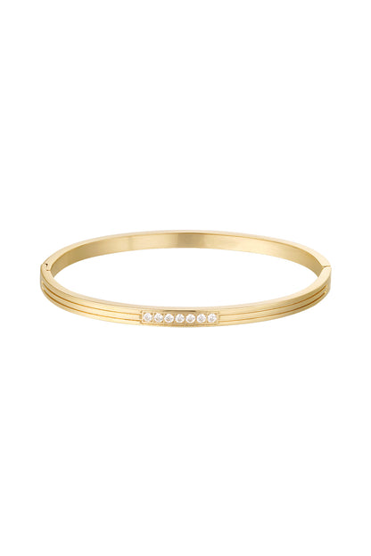 slavenarmband steentjes in het midden