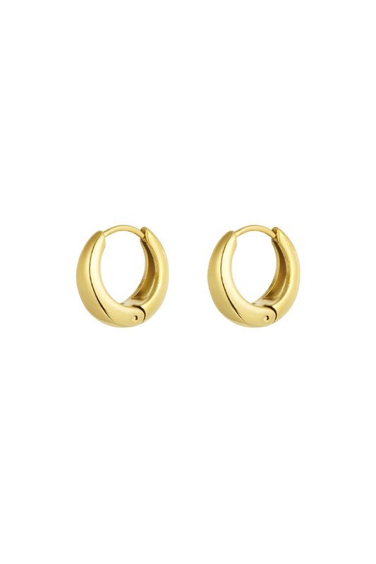medium basic hoop oorbellen