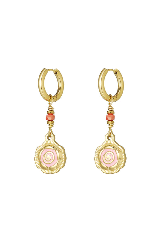 oorbellen rose glow