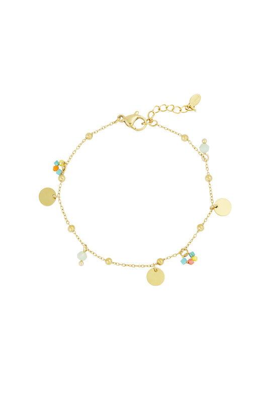 color pop coins armband
