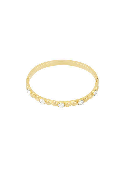 diamond relief armband