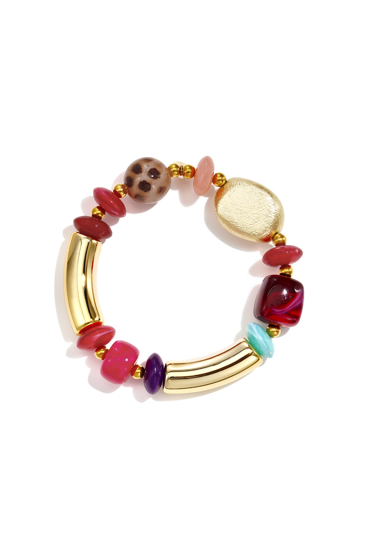 Acryl kralenarmbanden met onregelmatige vorm, casual, dagelijks gebruik, eenvoudige serie, dames sieraden