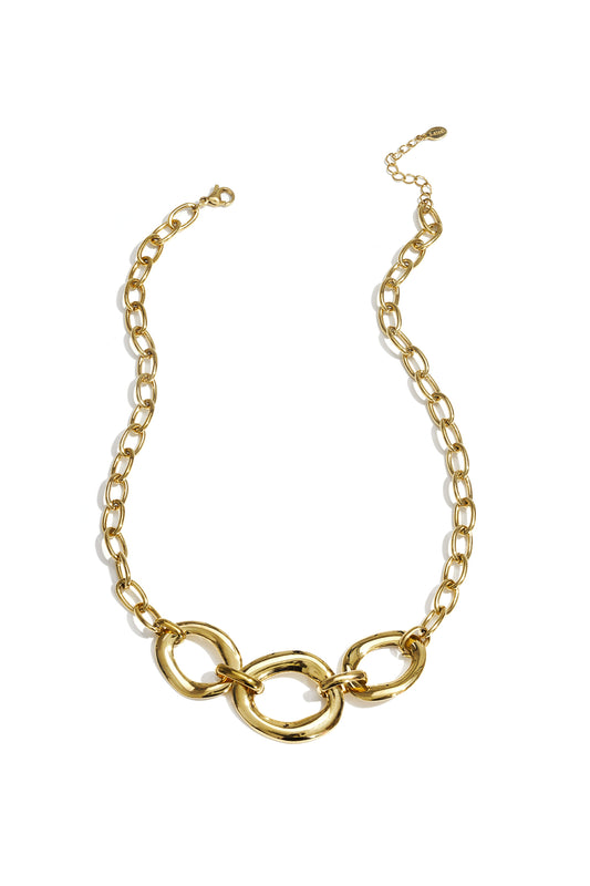 Ketting met ronde statement stukken