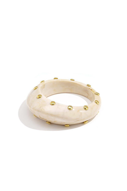 Hars bangle armband met studs