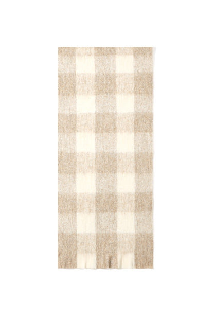 Wintersjaals met ruitpatroon, eenvoudig, polyester, geschikt voor dagelijks gebruik.