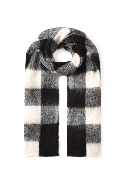 Wintersjaals met ruitpatroon, eenvoudig, polyester, geschikt voor dagelijks gebruik.