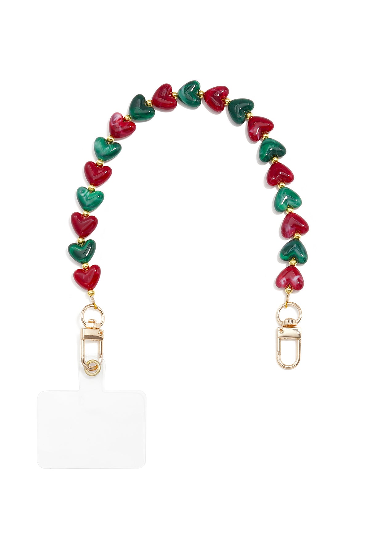 Telefoonketting met hartje, eenvoudig, acryl, dagelijkse accessoires