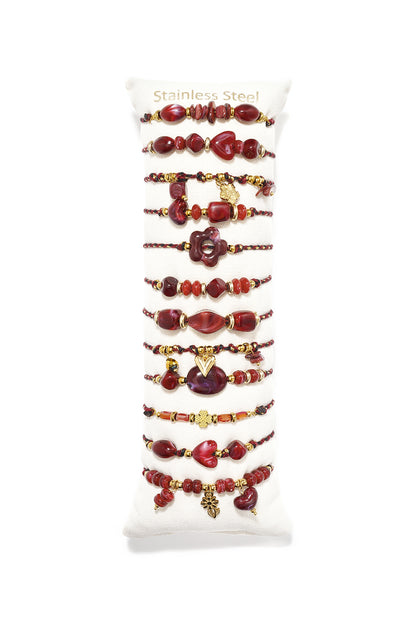 Acryl armbanden display set hartvormige eenvoudige, romantische armbanden serie voor dagelijks gebruik dames sieraden