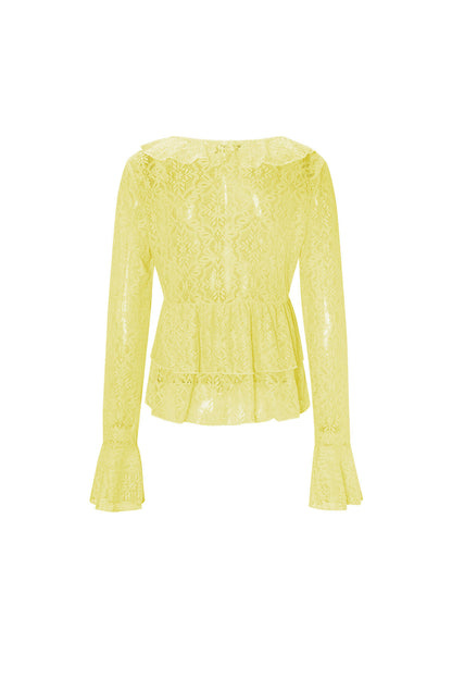 Elegant Woven Long Sleeve Tops for Spring/Summer