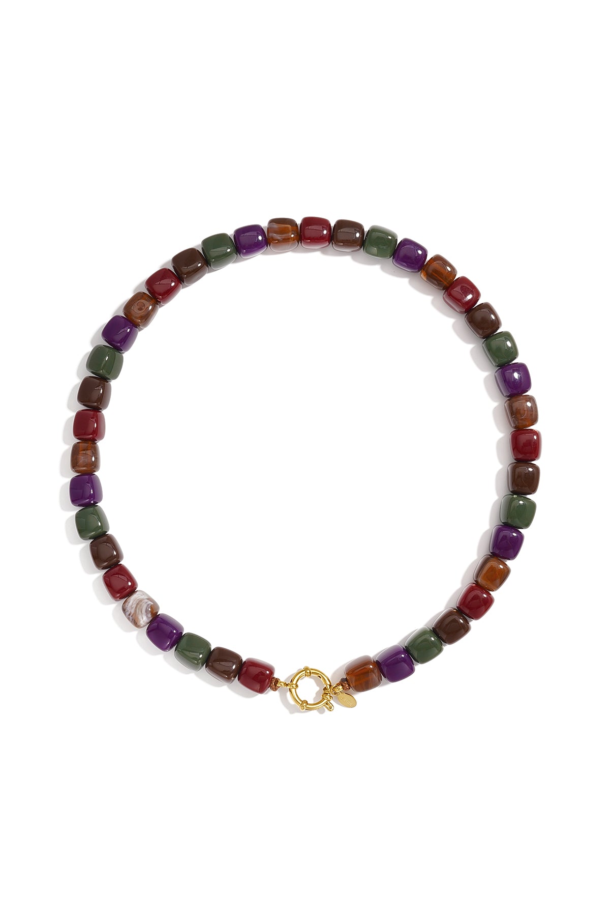 Acryl kralenkettingen met kleurverloop, casual, alledaagse, eenvoudige serie, dames sieraden