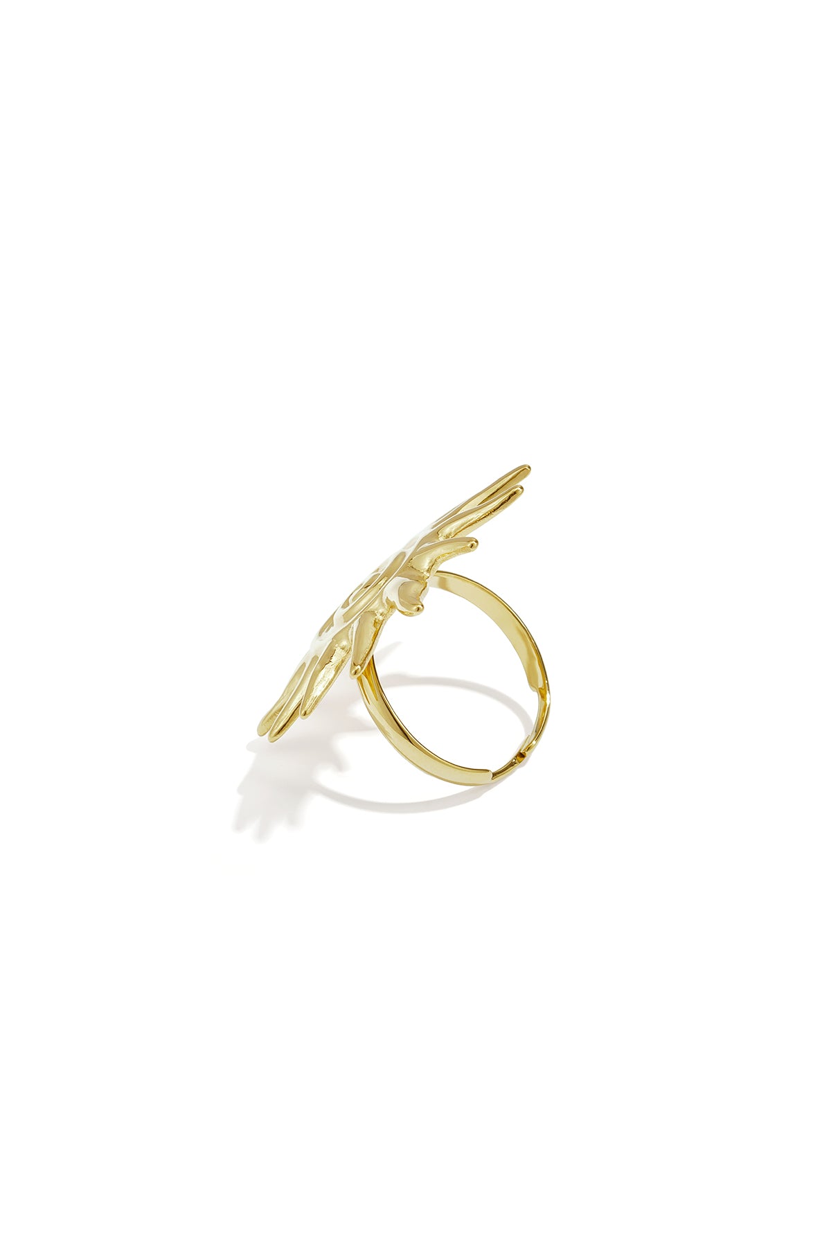 Statementringen van roestvrij staal uit de Sun Classic Daily Luxurious Series, damesjuwelen.