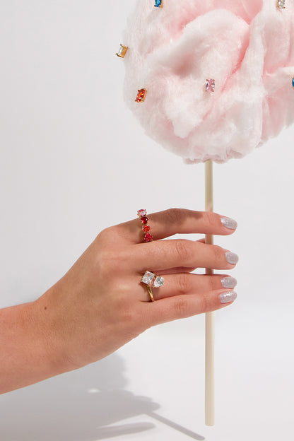 Minimalistische ringen van roestvrij staal in ovale vorm, eenvoudige dagelijkse sieraden uit de Simple Series voor dames.