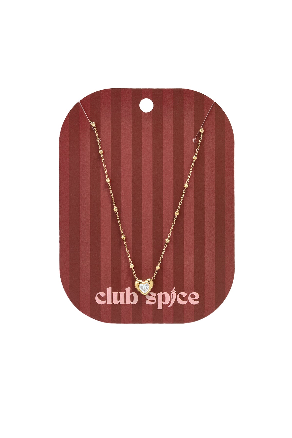 14K vergulde roestvrijstalen hangerkettingen met hartje, eenvoudige dagelijkse sieraden uit de Simple Series voor dames.