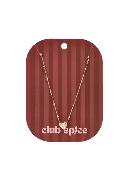 14K vergulde roestvrijstalen hangerkettingen met hartje, eenvoudige dagelijkse sieraden uit de Simple Series voor dames.