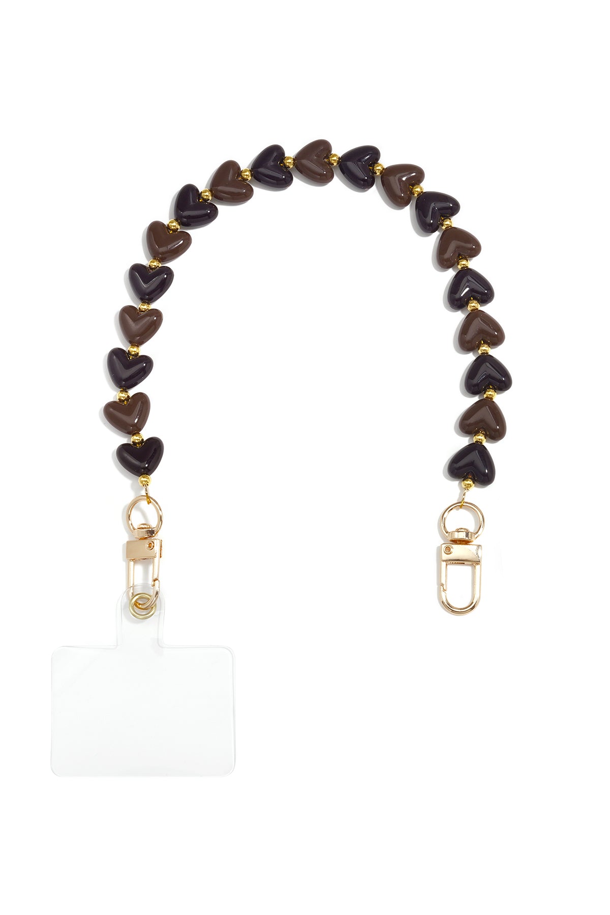 Telefoonketting met hartje, eenvoudig, acryl, dagelijkse accessoires