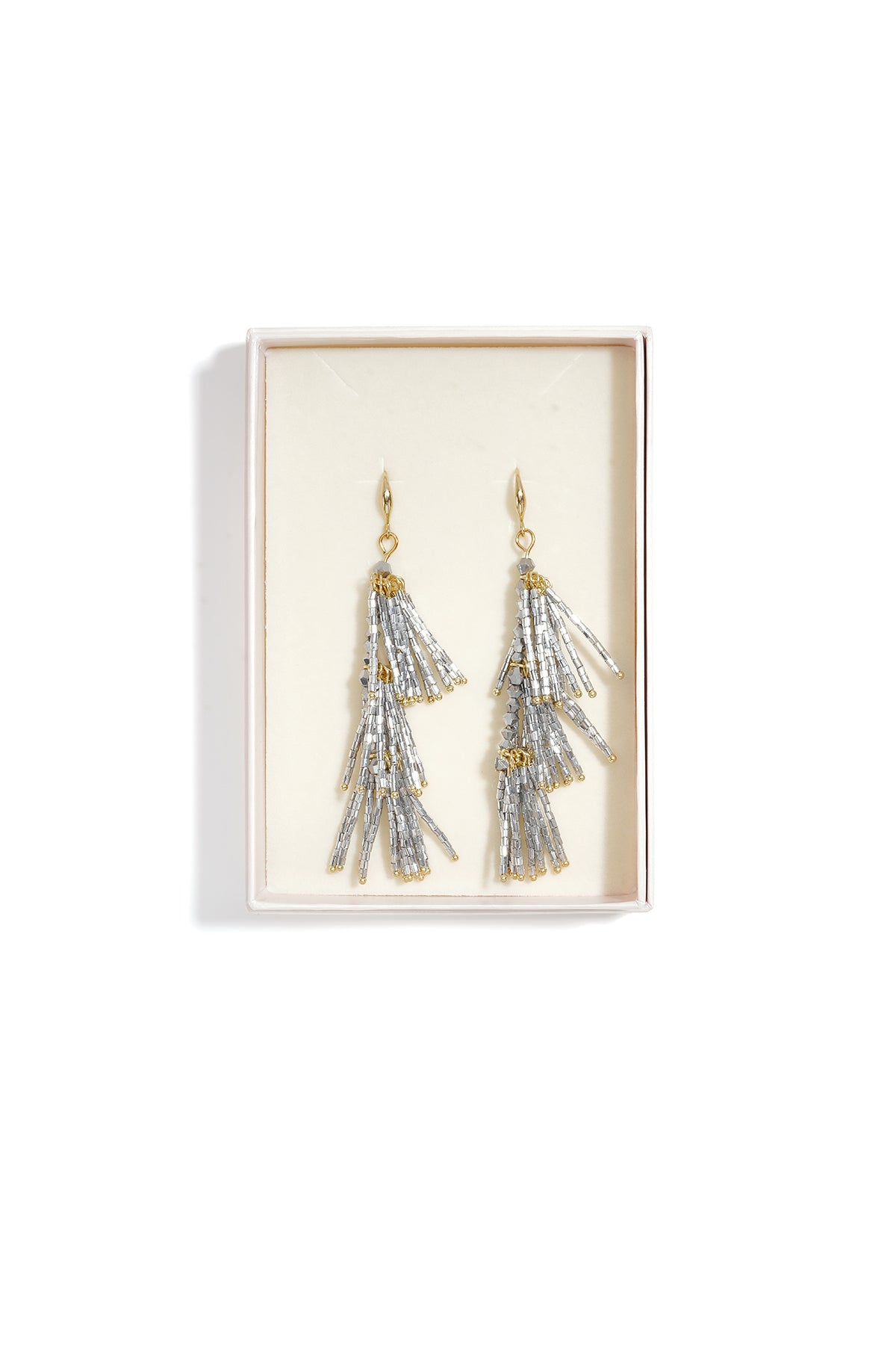 Glazen hangende oorbellen met kralen, elegante en luxe serie voor dagelijks gebruik, damessieraden