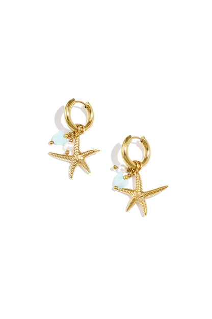 Grote zeester oorbellen