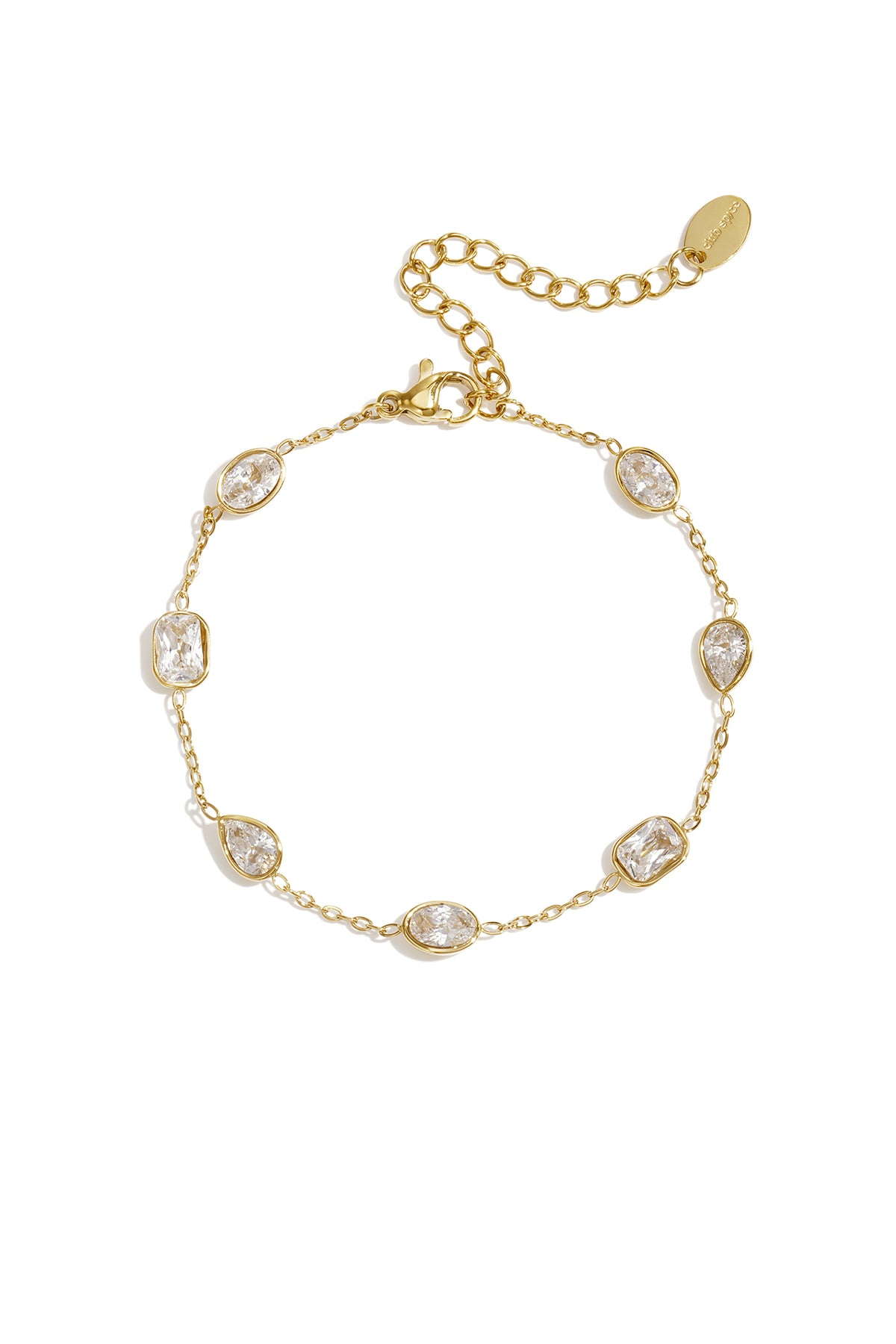Roestvrijstalen bedelarmbanden met geometrische vormen, eenvoudige, alledaagse serie, dames sieraden