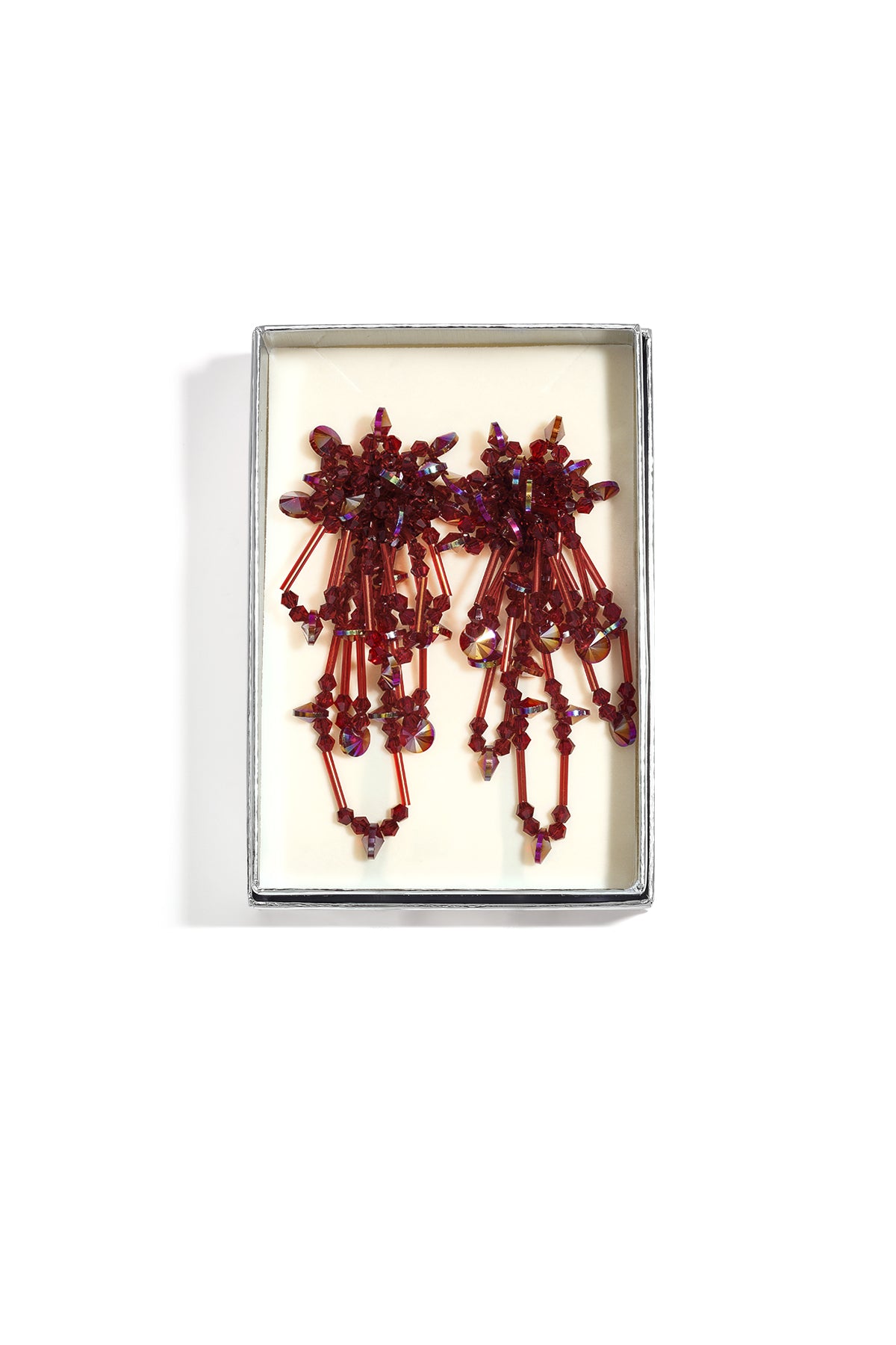 Glazen hangende oorbellen met kralen, elegante en luxe serie voor dagelijks gebruik, damessieraden