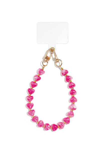 Telefoonketting met hartje, casual, acryl, dagelijkse accessoires