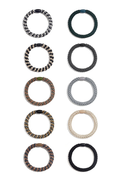 Haarelastiekjes bracelet Multi Polyester