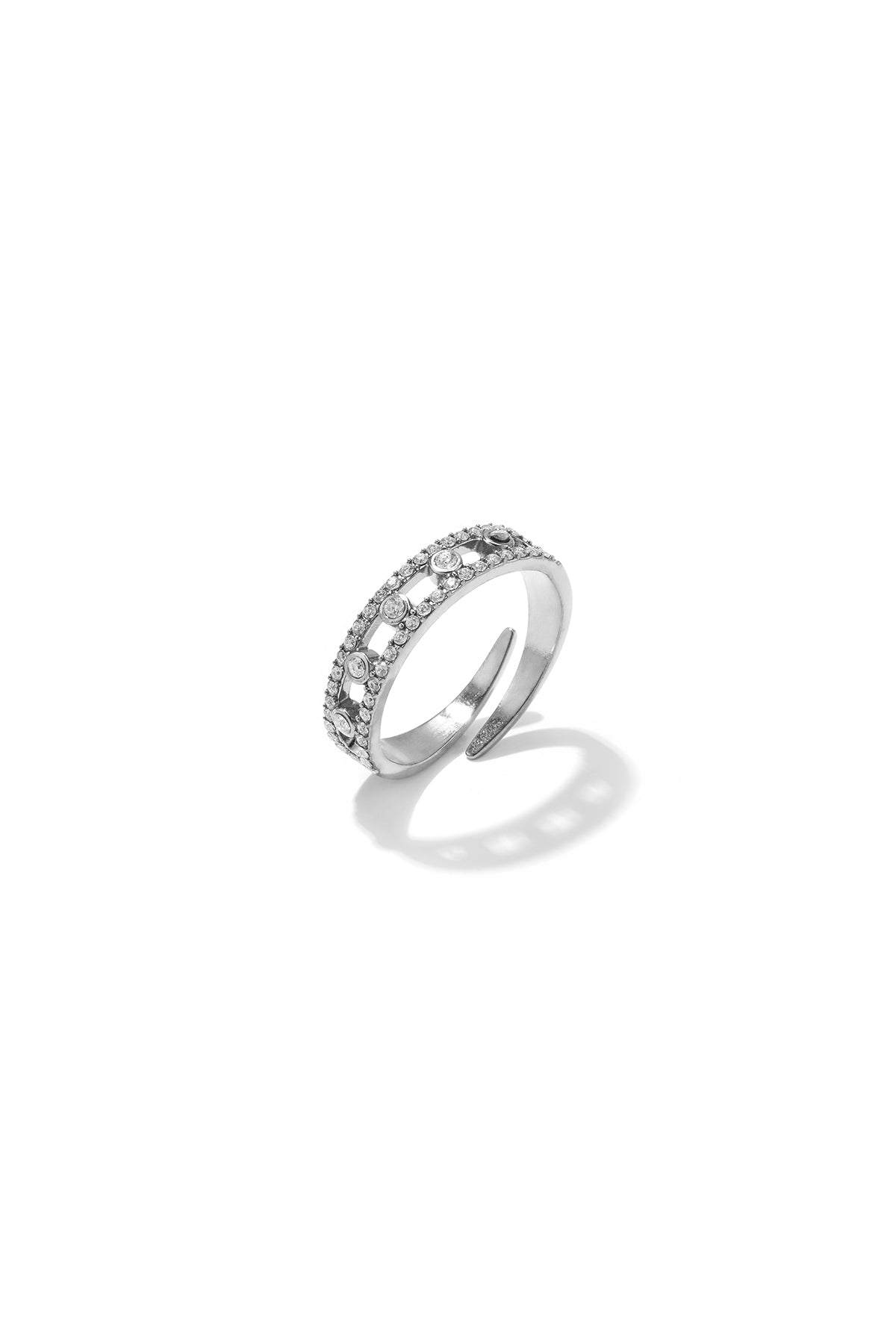 Minimalistische ringen van roestvrij staal, Circle Simple Daily Simple-serie, damessieraden.