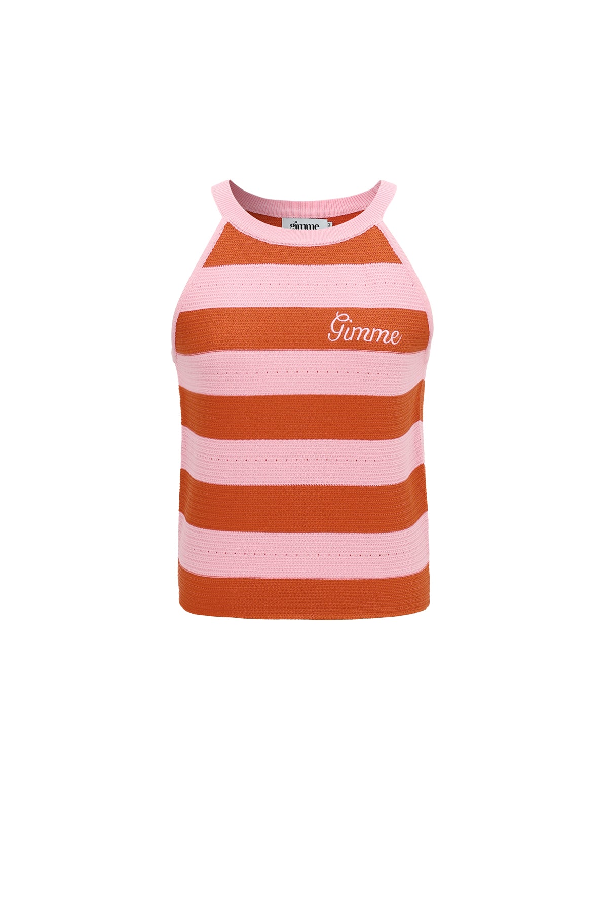 Gebreid vest van katoen met strepen, casual, lente/zomer, geen kleding