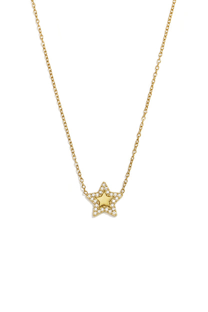 Roestvrijstalen hangerkettingen Star Simple Daily Simple Series Damessieraden