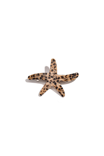 Haarclips met zeestermotief, dagelijkse accessoires van imitatieacetaat.