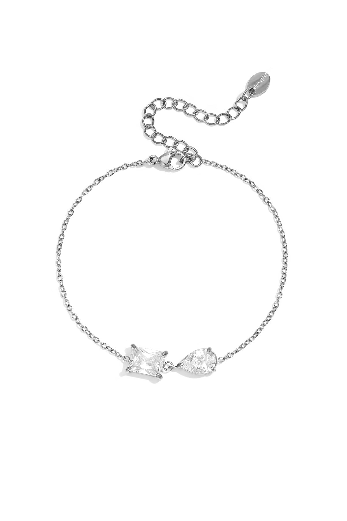 Roestvrijstalen bedelarmbanden in ovale vorm, eenvoudige dagelijkse serie, dames sieraden