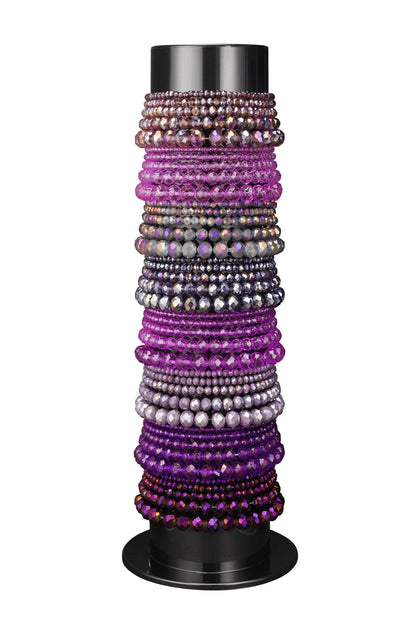 Armbanden display met glaskralen armbanden