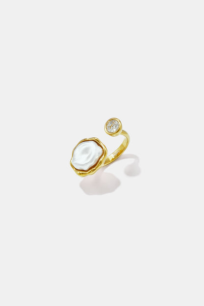 Minimalistische ringen van roestvrij staal, Circle Simple Daily Simple-serie, damessieraden