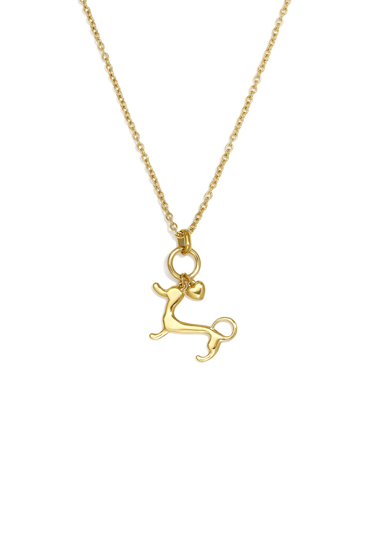 Roestvrijstalen hangerkettingen met dierenmotief uit de Simple Daily Simple-serie voor dames.