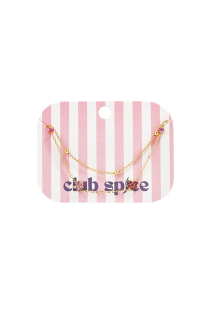 Armband met gekleurde steentjes belegde bloemetjes