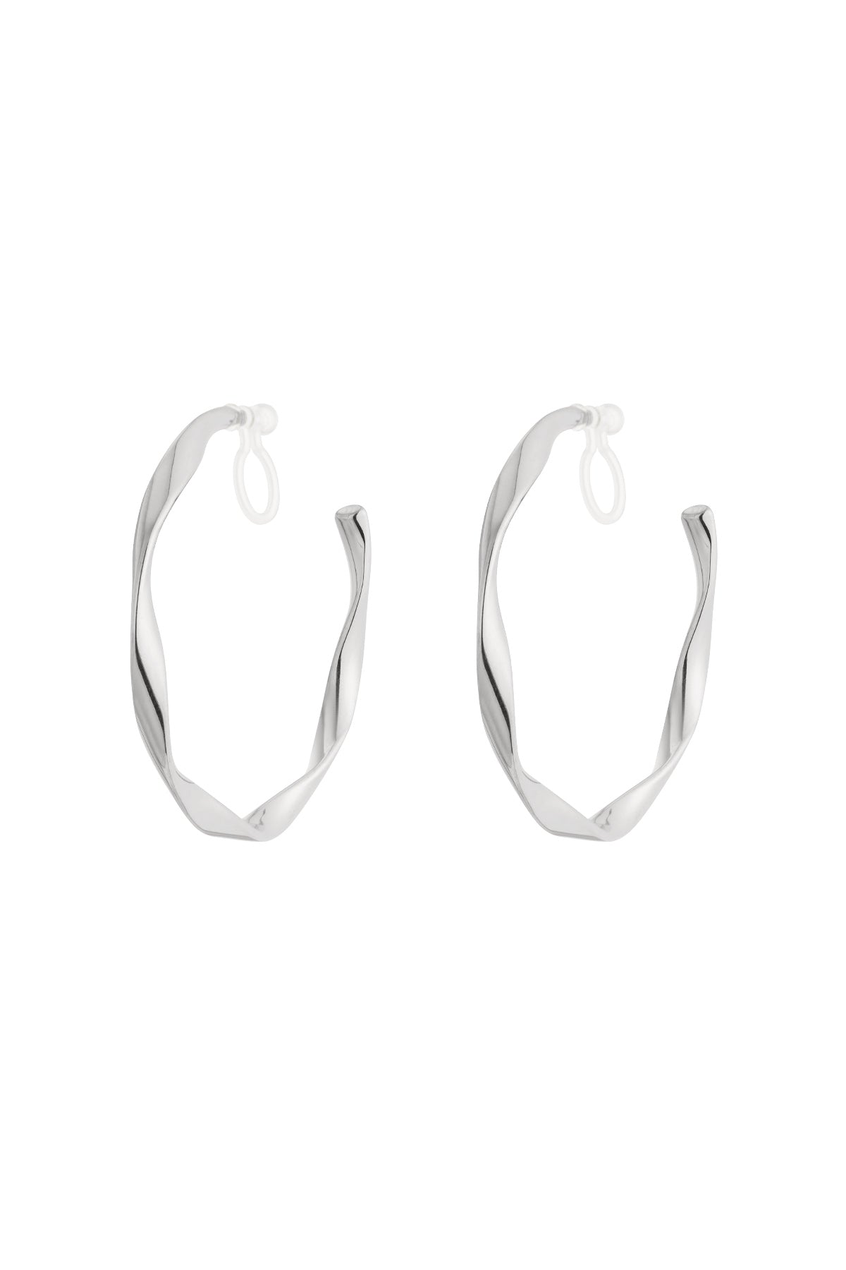 Twist Hoops Clip Oorbellen
