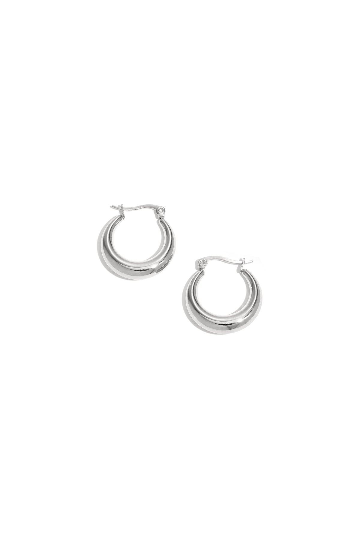 Oorbellen Arched Stainless Steel