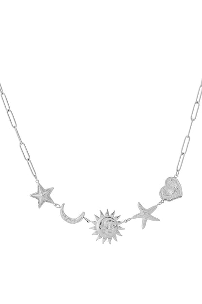 Zon Maan Ster Ketting
