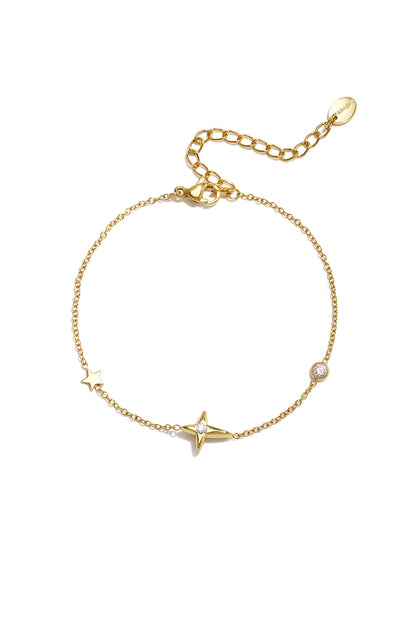 Bedelarmbanden van roestvrij staal, Star Simple Daily Simple-serie, damessieraden
