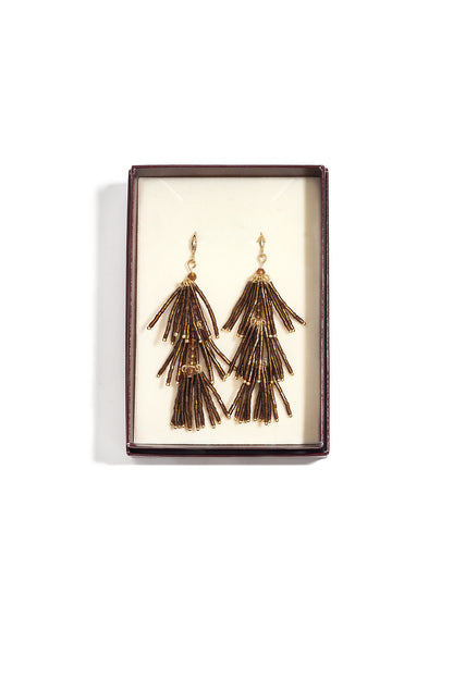 Glazen hangende oorbellen met kralen, elegante en luxe serie voor dagelijks gebruik, damessieraden