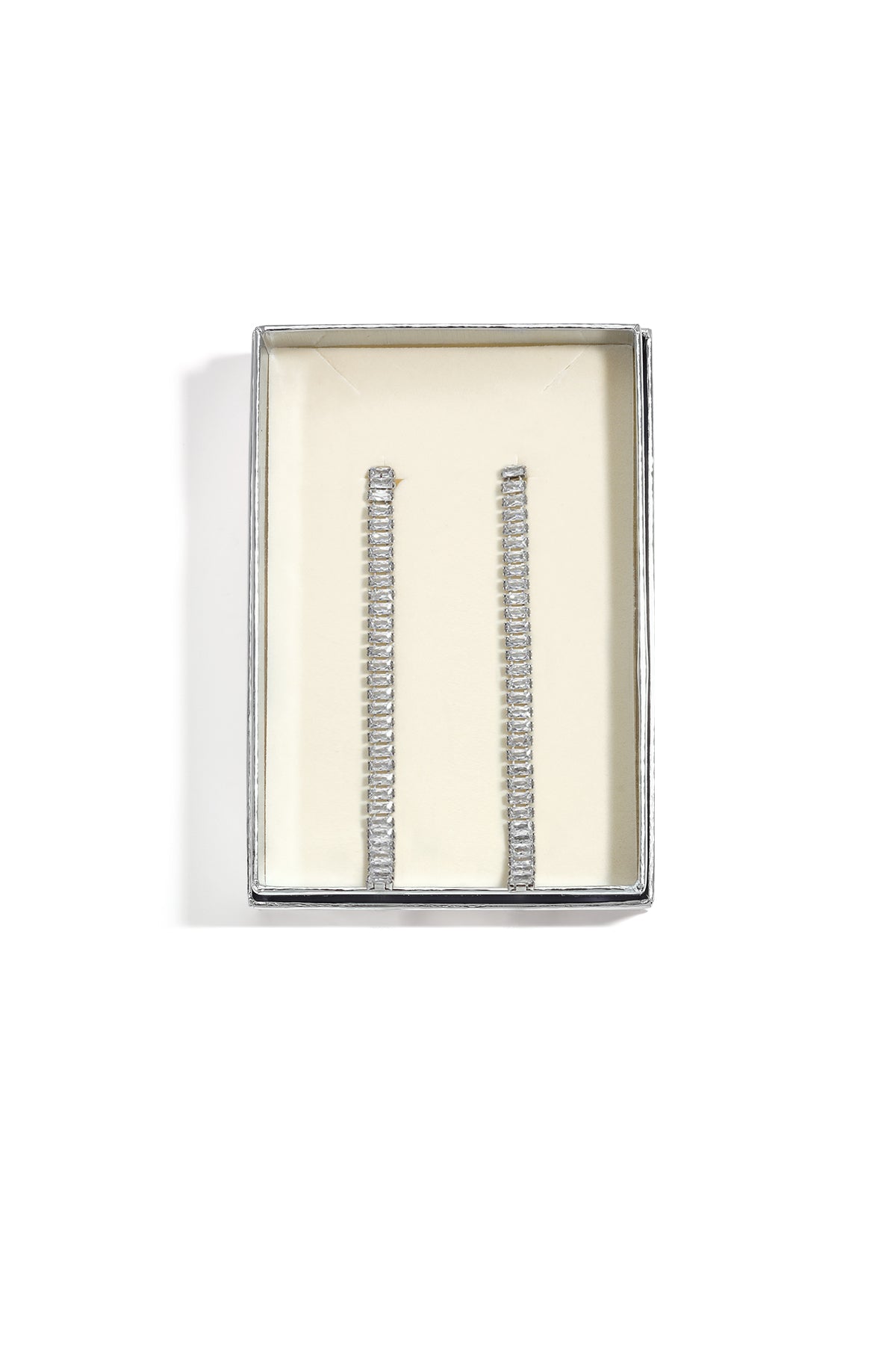 Oorbellen met hangertjes van roestvrij staal en ketting, Simple Daily Simple Series, damessieraden